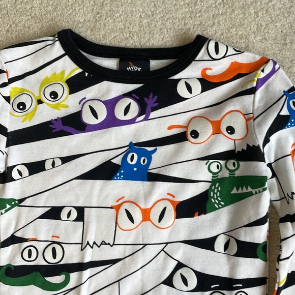 HYDE & EEK (TARGET) Size 10 UEC Glow-In-The-Dark Mummy Halloween Pajama Set - Picture 6 of 9